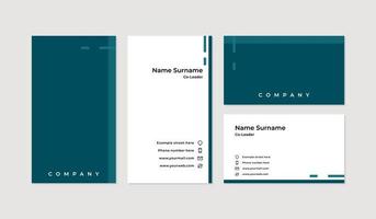 Modern and professional business card design template vector