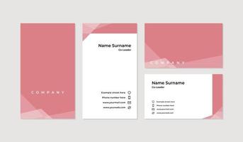 Modern and professional business card design template vector