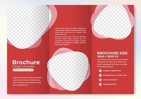 Modern brochure design template with cool gradient color vector