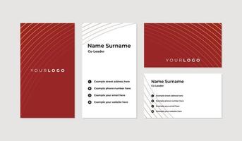 Modern and professional business card design template vector