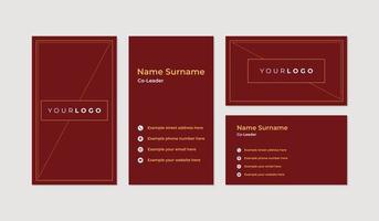 Modern and professional business card design template vector