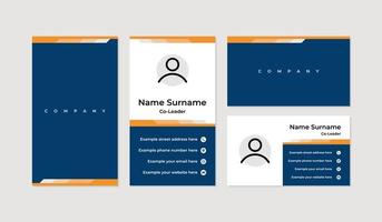 Modern and professional business card design template vector