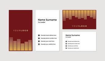 Modern and professional business card design template vector