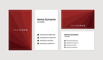 Modern and professional business card design template vector