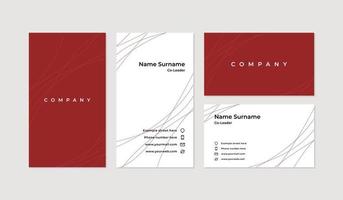 Modern and professional business card design template vector