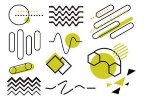 Set of Abstract elements design vector