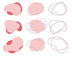 Set of Abstract elements design vector