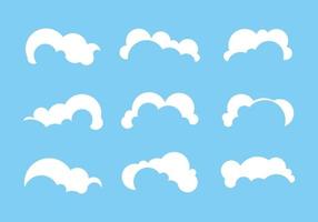 Set of cloud vector illustration