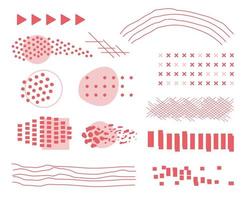 Set of Abstract elements design vector