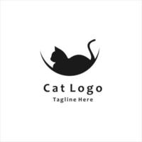 Cat logo template design vector icon illustration