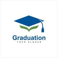 Graduation logo template design vector icon illustration