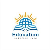 Education logo template design vector icon illustration