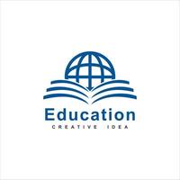 Education logo template design vector icon illustration