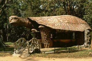 Kerala, India, 2021 - Replica of a tortoise photo