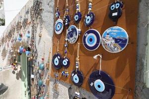 Souvenir shop on Santorini, Greece photo