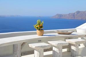 Oia Town on Santorini Island, Greece photo