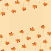 patrón creativo de otoño con hoja de arce foto