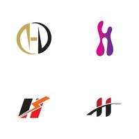 Letter H logo icon vector design template elements