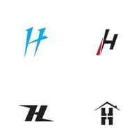 Letter H logo icon vector design template elements