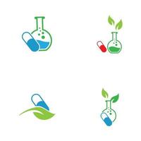 Natural medicine logo images illustration design vector