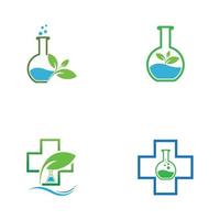 Natural medicine logo images illustration design vector