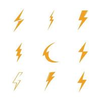 thunderbolt logo illustration vector