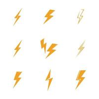 thunderbolt logo illustration vector