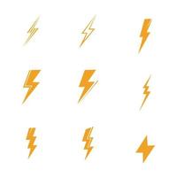 thunderbolt logo illustration vector