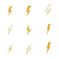 thunderbolt logo illustration vector