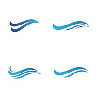 Water wave icon vector