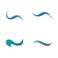 Water wave icon vector