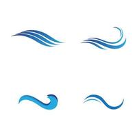 Water wave icon vector