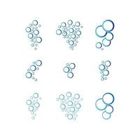 bubble water logo vector