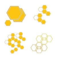 honeycomb logo illustration vector