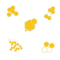 honeycomb logo illustration vector