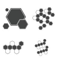 honeycomb logo illustration vector