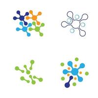 molecule logo vector