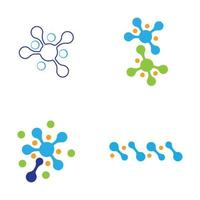 molecule logo vector