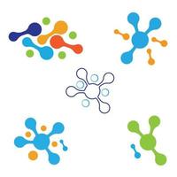 molecule logo vector