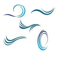 wave water logo vector