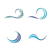 wave water logo vector