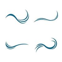 wave water logo vector