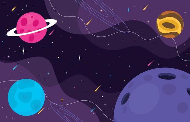 Space Galaxy Background 3527173 Vector Art at Vecteezy