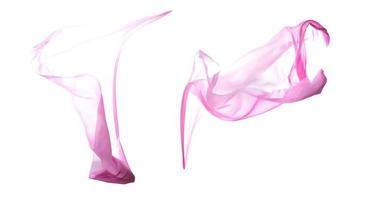 Smooth elegant transparent pink cloth photo