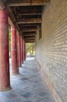 Corridor of Great Western Xia Dynasty Buddhist temple in Zhangye China photo