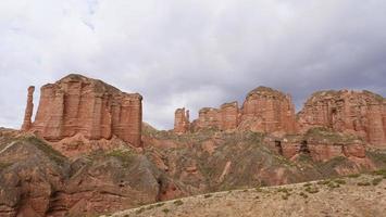 Binggou Danxia Scenic Area in Sunan Zhangye Gansu Province, China. photo