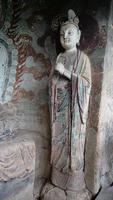 Maijishan Cave-Temple Complex in Tianshui city, Gansu Province China. photo