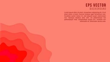 Fondo de papercut abstracto rojo con fondos de estilo de corte de papel de plantilla de texto. se puede utilizar para carteles, pancartas comerciales, volantes, anuncios, folletos, catálogos, web, sitios, sitios web, presentaciones vector