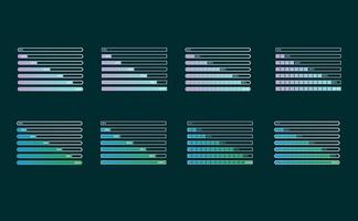 vector of the uploading and loading lines