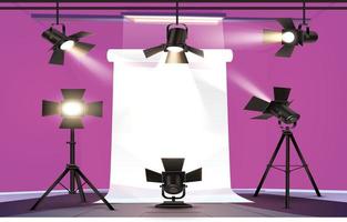 pink studio background high quality vector